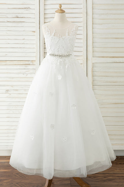 Robe Cérémonie Tulle Navy Floral - gallery 4