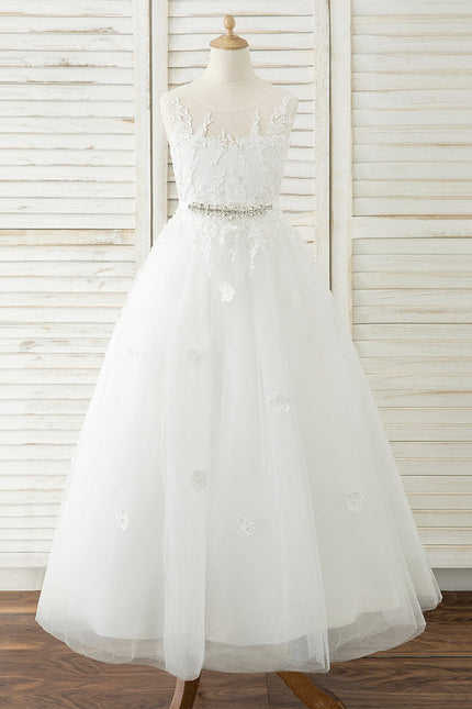 Robe Cérémonie Tulle Navy Floral - gallery 4