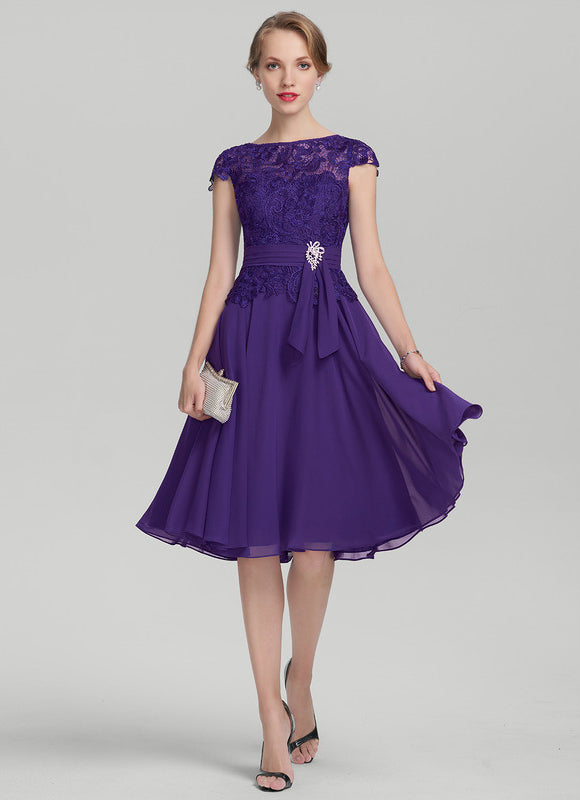 Robe Cérémonie Violet Élégance Chic - gallery 1