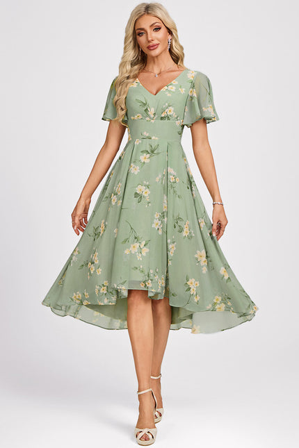 Robe Cérémonie Fluide Marine Élégante