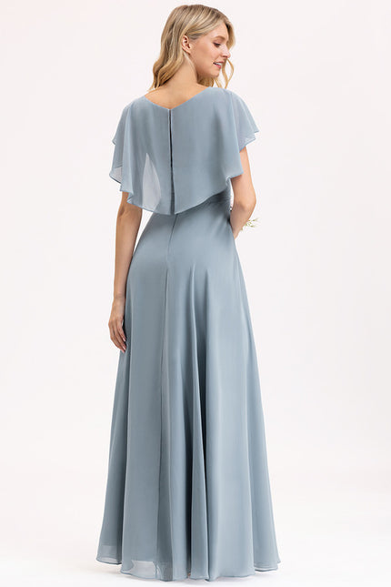 Robe Cérémonie Longue Volants Rose - gallery 1