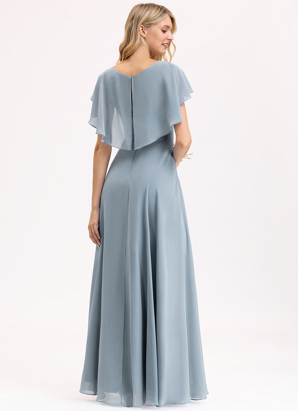 Robe Cérémonie Longue Volants Rose - gallery 1