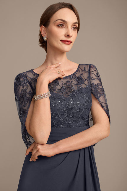 Robe Cérémonie Fluide Dentelle - gallery 1
