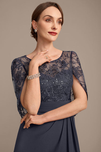 Robe Cérémonie Fluide Dentelle - gallery 1