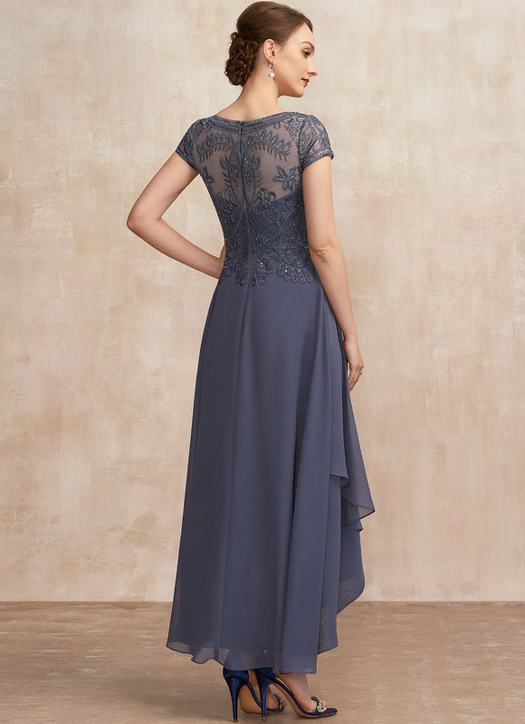 Robe Cérémonie En Dentelle Marine - gallery 5