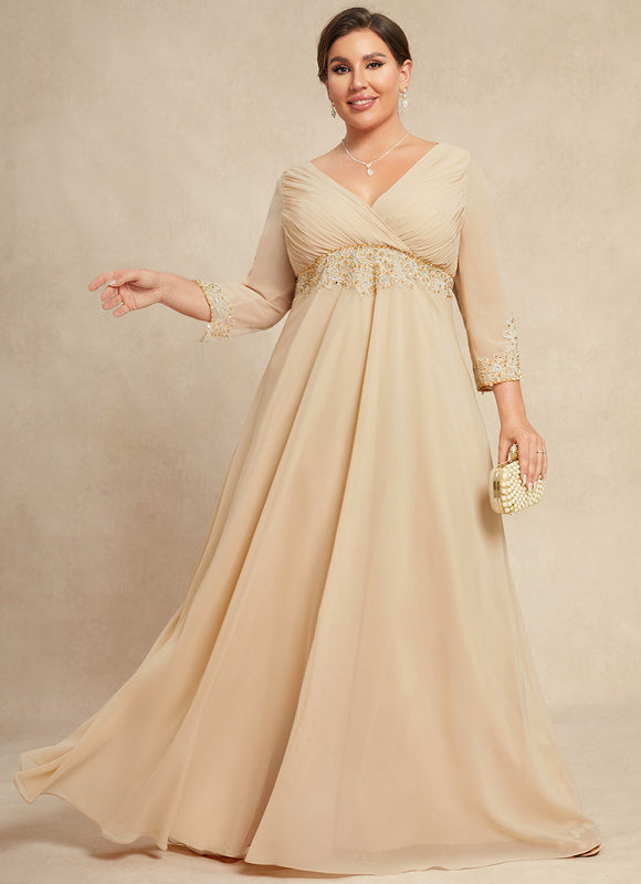 Robe Cérémonie Luxe Plissé Perlé - gallery 5