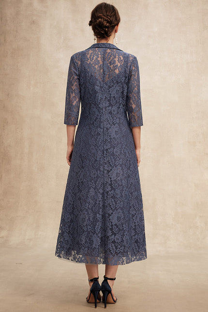 Robe Cérémonie Chic Matériel Dentelle - gallery 4