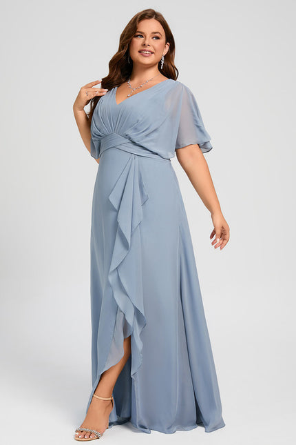 Robe Cérémonie Longue Volants Rose - gallery 8