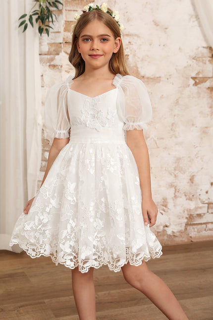Robe Ceremonie Fille Broderie Anglaise - gallery 7