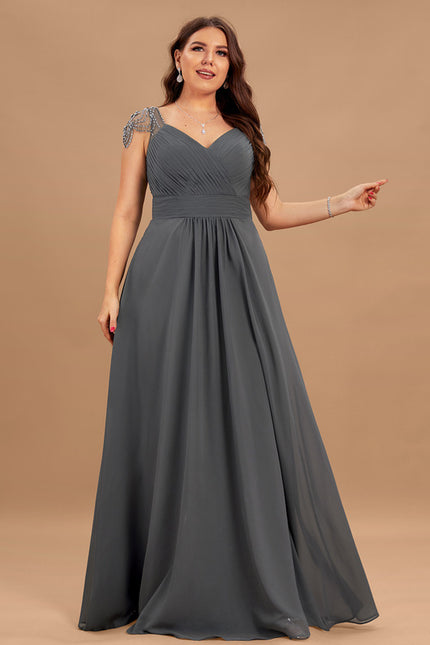 Robe Cérémonie Mousseline Charbon - gallery 9