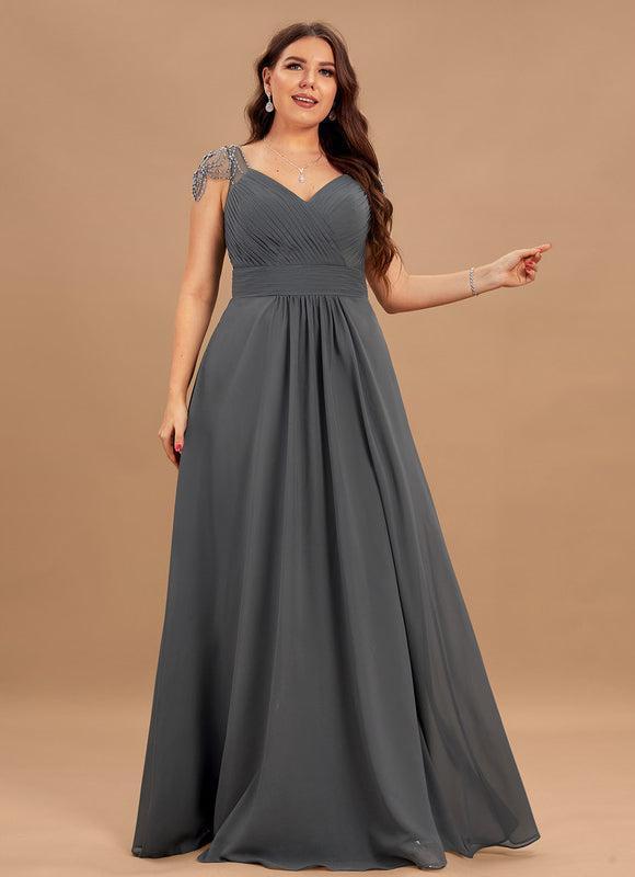 Robe Cérémonie Mousseline Charbon - gallery 9