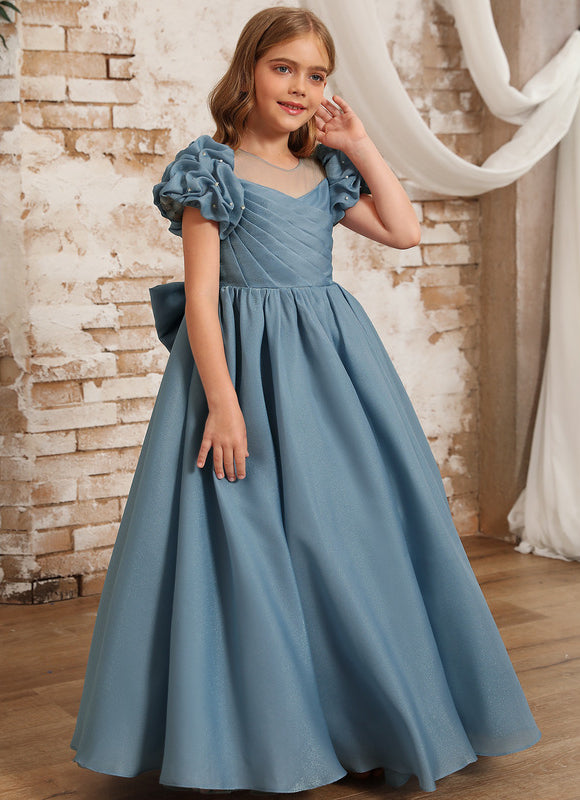 Robe Cérémonie Bleu Ciel Élégante - gallery 7