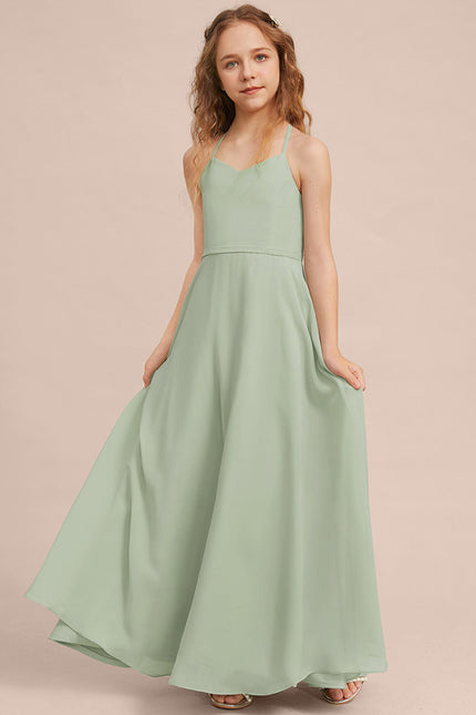 Robe Cérémonie Longue Vert Deau - gallery 2