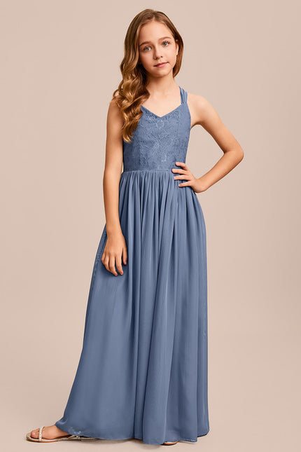 Robe Cérémonie Bleu Ciel Délicate - gallery 3