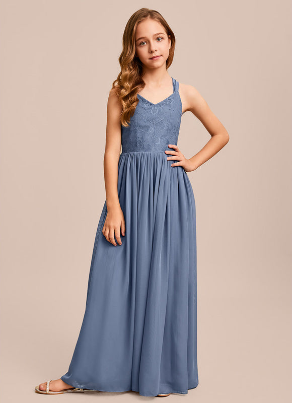 Robe Cérémonie Bleu Ciel Délicate - gallery 3