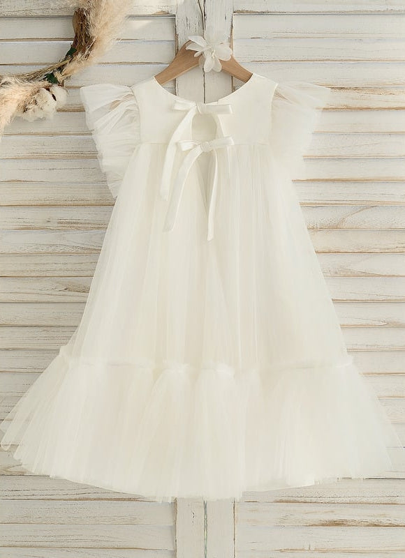 Robe Cérémonie Nuageuse Écrue - gallery 4