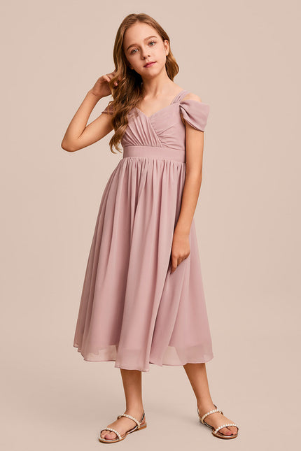 Robe Cérémonie Mauve Délicate - gallery 1