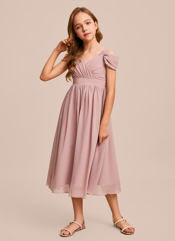 Robe Cérémonie Mauve Délicate - gallery 1