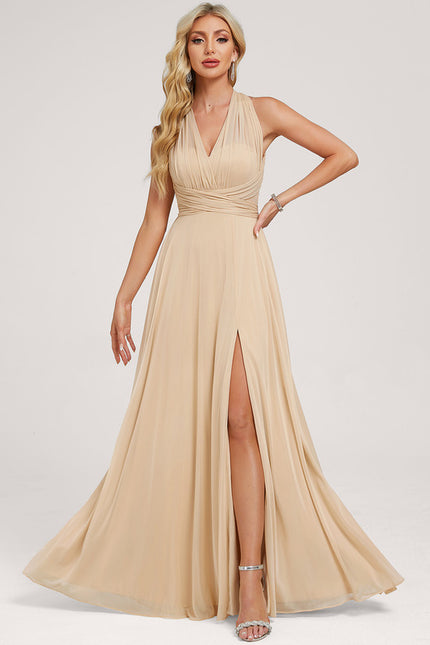 Robe Cérémonie Élégante Sable - gallery 3