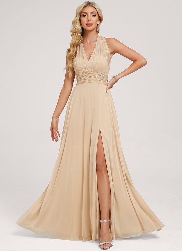 Robe Cérémonie Élégante Sable - gallery 3