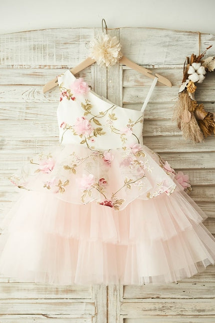 Robe Cérémonie Fleurs Poudrées