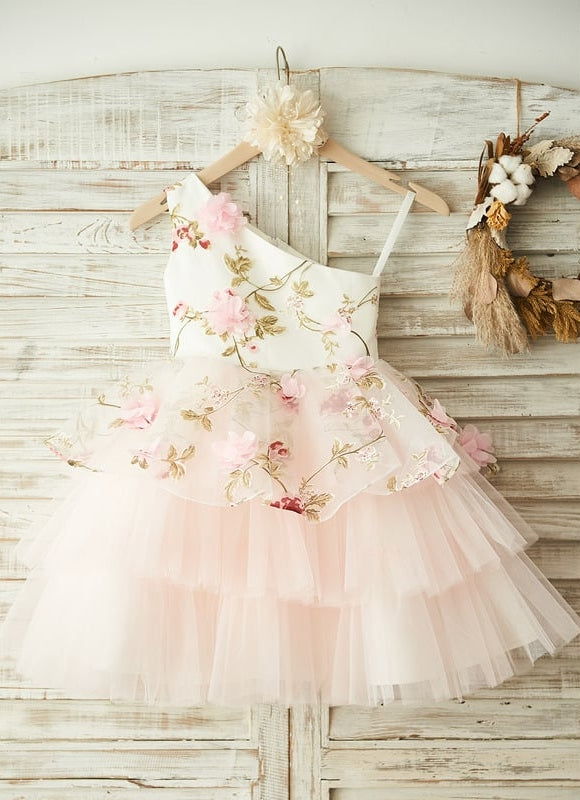 Robe Cérémonie Fleurs Poudrées
