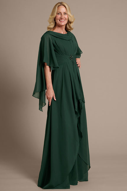 Robe Cérémonie Mousseline Émeraude - gallery 4