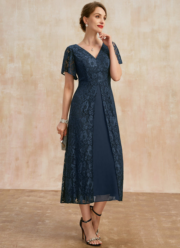 Robe Cérémonie Dentelle Marine - gallery 4