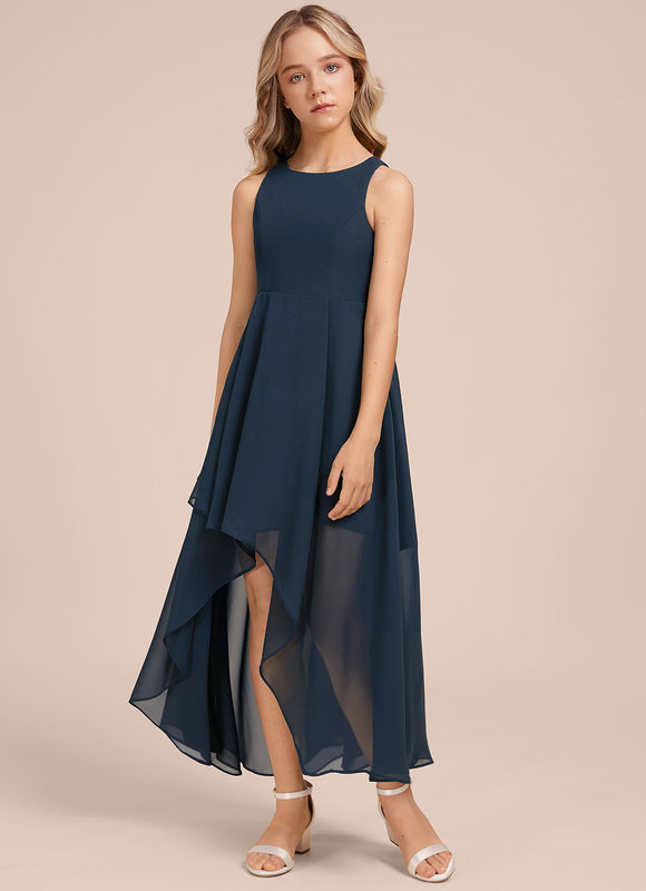Robe Cérémonie Mousseline Marine - gallery 2