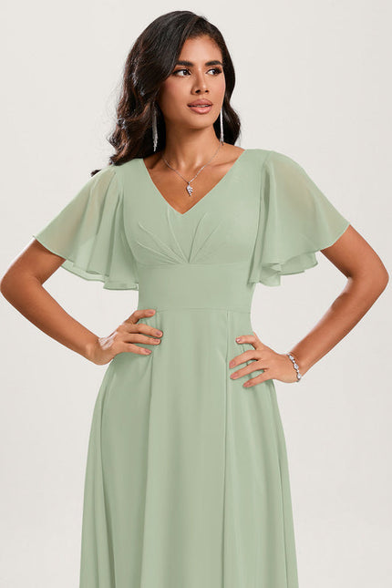 Robe Cérémonie Fluide Marine Élégante - gallery 4