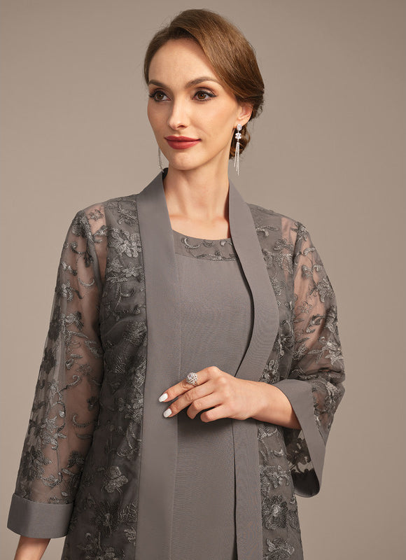 Robe Cérémonie Grise Élégante - gallery 2