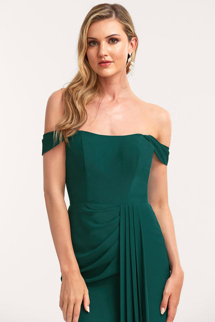 Robe Cérémonie Mousseline Vert Profond - gallery 5