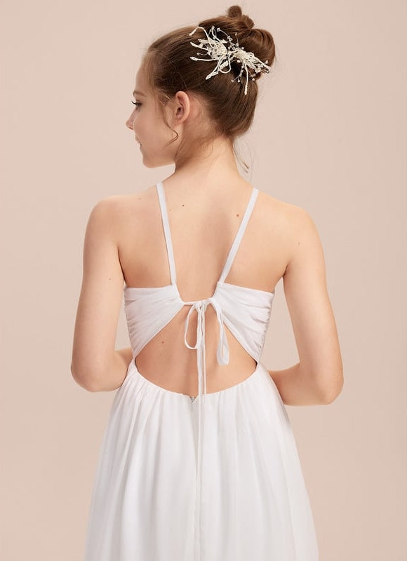 Robe Cérémonie Mousseline Marine - gallery 3