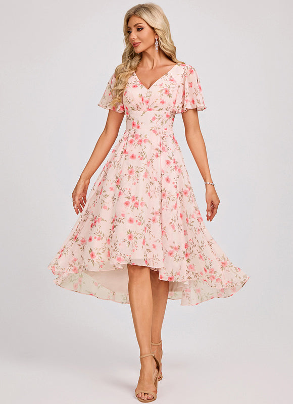 Robe Cérémonie Fluide Marine Élégante - gallery 1
