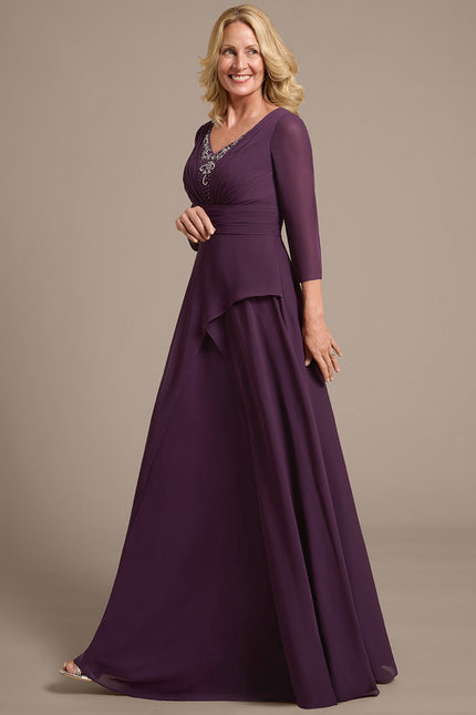 Robe Cérémonie Violette Fluide - gallery 4