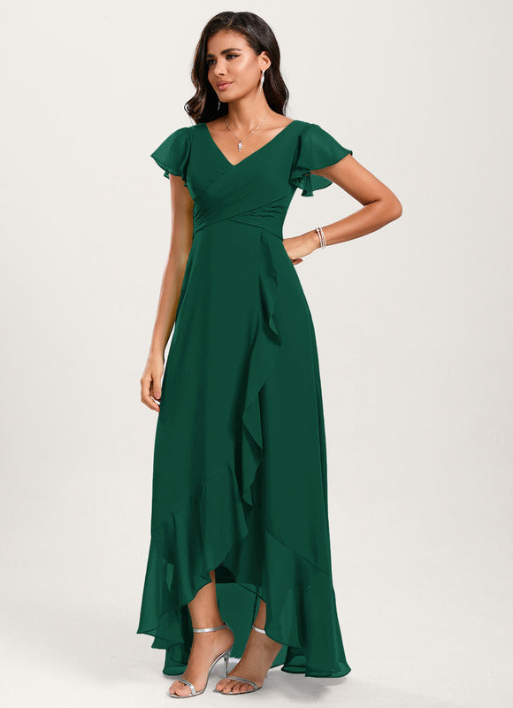 Robe Cérémonie Fluide Marine Élégante - gallery 2