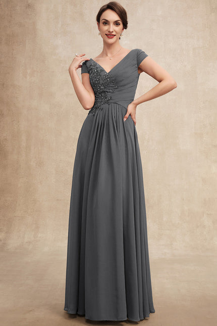Robe Cérémonie Gris Perle Élégante - gallery 3