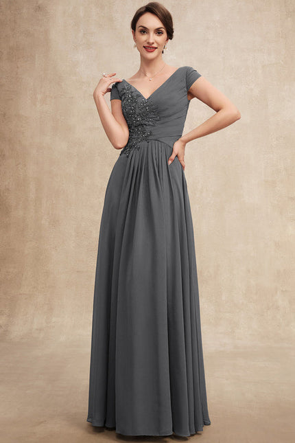 Robe Cérémonie Gris Perle Élégante - gallery 3
