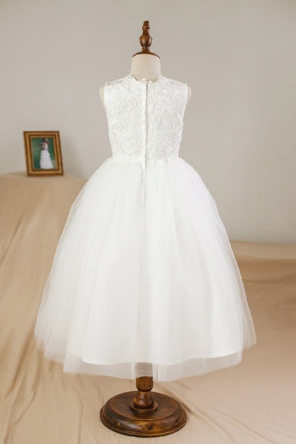 Robe Cérémonie Nuptiale Enfant Satinée - gallery 5