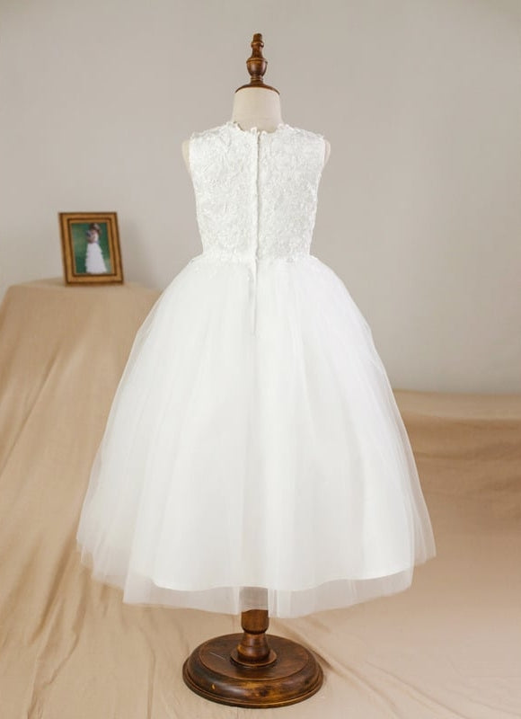 Robe Cérémonie Nuptiale Enfant Satinée - gallery 5