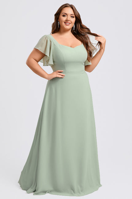 Robe Cérémonie Longue Volants Rose - gallery 8