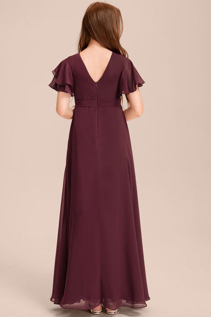 Robe Cérémonie Volants Bordeaux - gallery 4