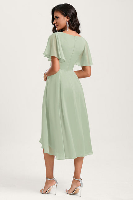 Robe Cérémonie Fluide Marine Élégante - gallery 1