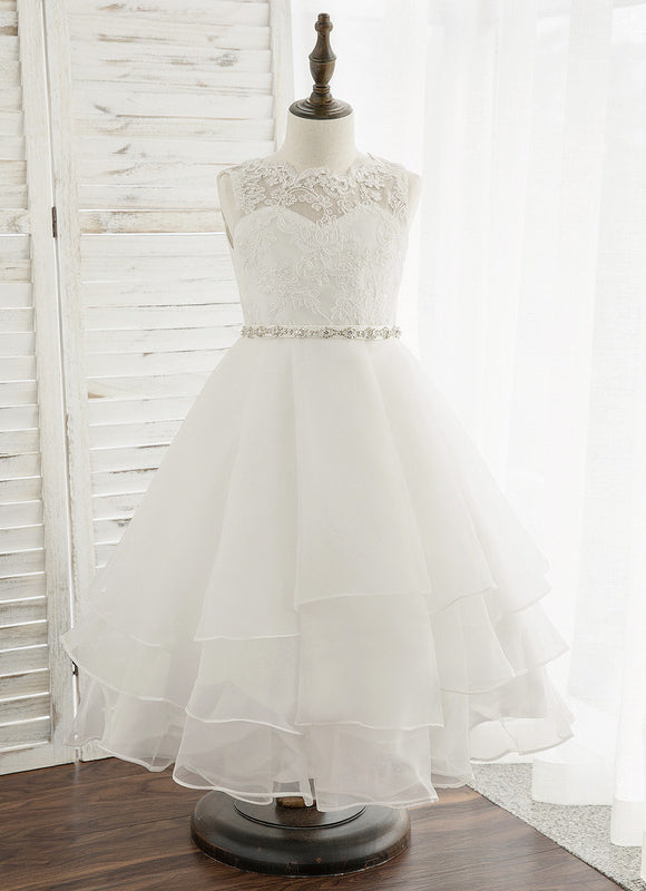 Robe Cérémonie Éblouissante Blanche - gallery 5
