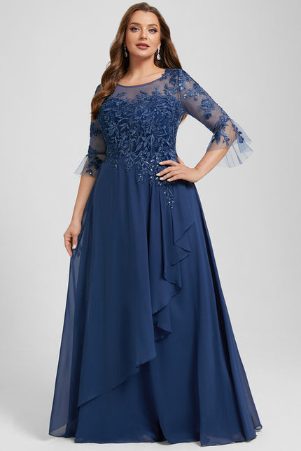 Robe Cérémonie Fluide Dentelle - gallery 8