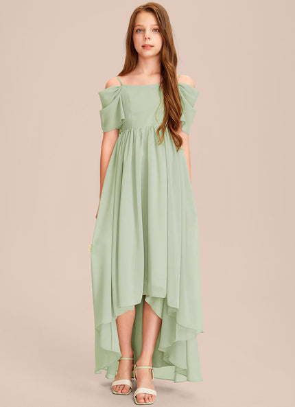 Robe Cérémonie Mousseline Vert Tendre