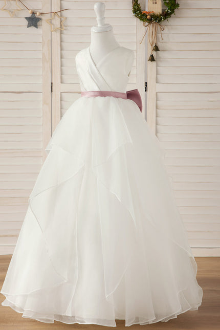 Robe Cérémonie Satinée Éthérée - gallery 3