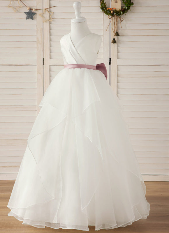 Robe Cérémonie Satinée Éthérée - gallery 3