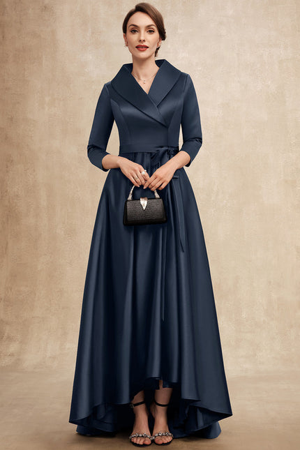 Robe Cérémonie Chic Asymétrique Satiné - gallery 3