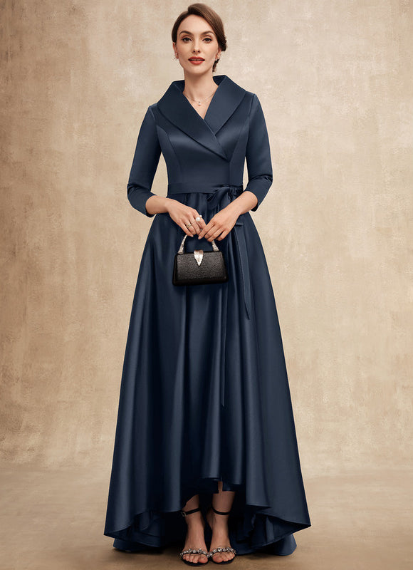 Robe Cérémonie Chic Asymétrique Satiné - gallery 3